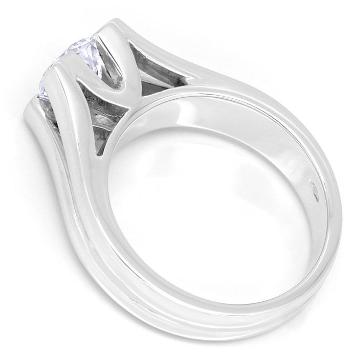 Foto 3 - Massiver Designer-Ring mit 1,17ct Brillant in Weißgold, R9625