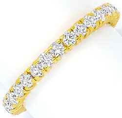 Foto 1 - Vollmemory Diamant-Goldring 1,40 ct Brillanten Gelbgold, S4486